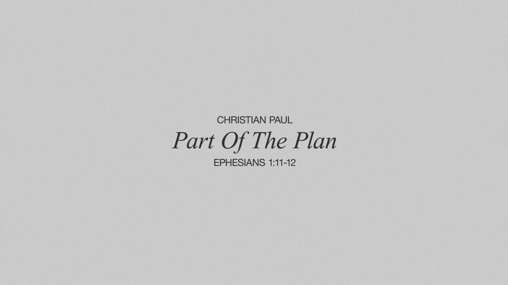 Part Of The Plan (Lyric Video)