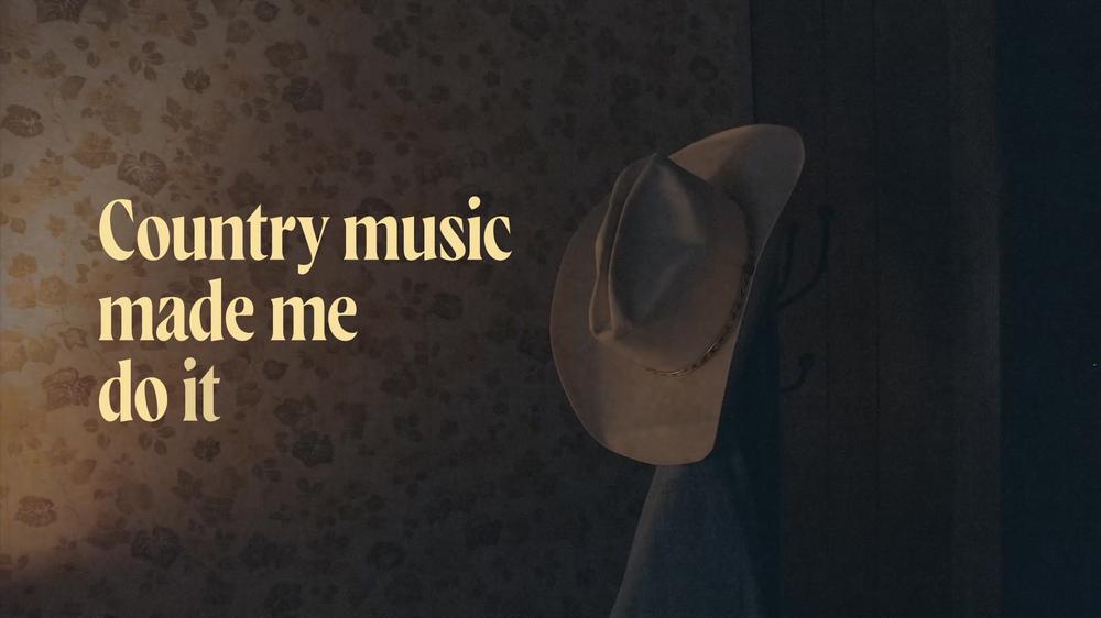 Country Music Made Me Do It (Lyric Video)