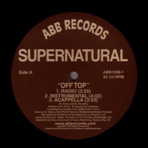The Supernaturals的專輯Off Top b/w S.P.I.T